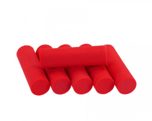 Foam Popper Cylinders, Red, 12 mm Foam Popper Cylinders, Red, 12 mm